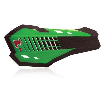 RACETECH HP2 Hanguards KXF Green - motoscamaralweb.com