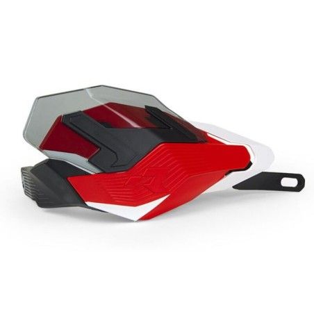 RACETECH HP3 Adventure Handguards Red/White - motoscamaralweb.com