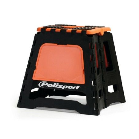 Caballete plegable de plástico Polisport naranja 8981500002 - motoscamaralweb.com