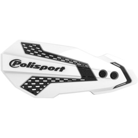 Paramanos POLISPORT MX Flow blanco / negro - Honda CRF450R / RX - motoscamaralweb.com