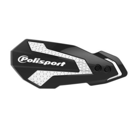 Paramanos POLISPORT MX Flow - Negro / Blanco - motoscamaralweb.com