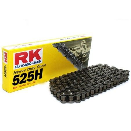 Cadena RK 525H con 118 eslabones negro - motoscamaralweb.com