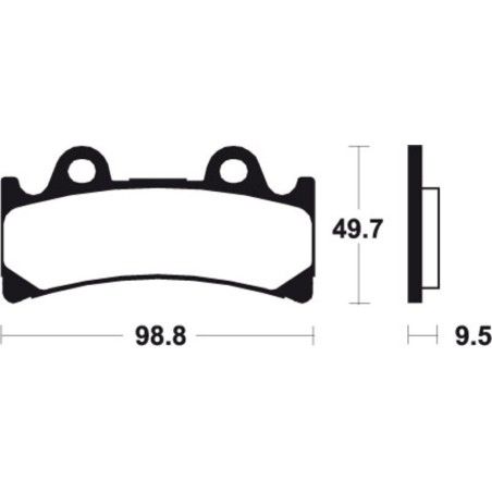 Pastillas de freno Tecnium MRR183 Sinterizadas competición - motoscamaralweb.com