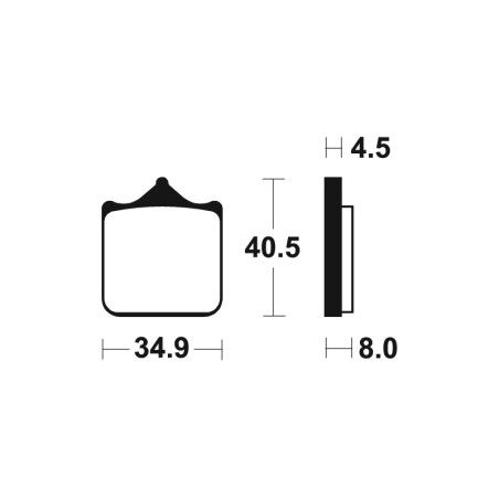 Pastillas de freno TECNIUM sintetizadas - MTR370 - motoscamaralweb.com