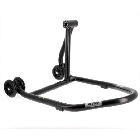 Caballete monobrazo derecho BIHR Home Track color negro mate y ruedas negras - motoscamaralweb.com