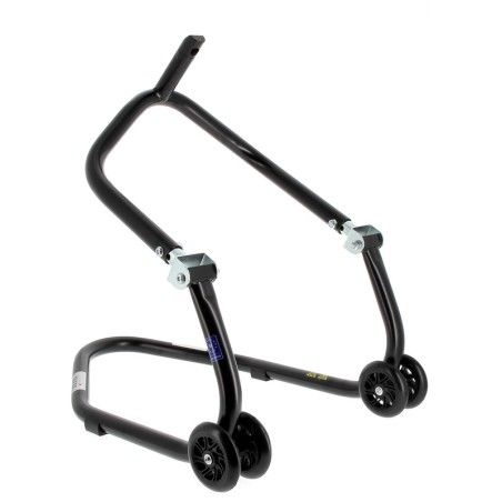 Caballete delantero al chasis BIHR Home Track color negro mate y ruedas negras - motoscamaralweb.com