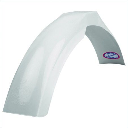 Guardabarros delantero Preston Petty vintage MX Blanco - motoscamaralweb.com