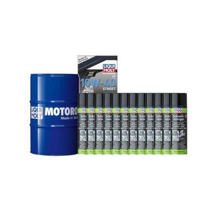 Pack bidón de aceite 60L LIQUI MOLY - 10W40 HC sintético + 12 limpia frenos 500ml - motoscamaralweb.com