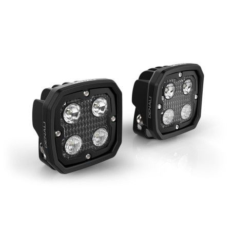 Kit de faro auxiliar LED DENALI D4 con cableado y controlador DialDim™ - motoscamaralweb.com