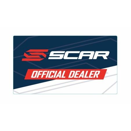 Adhesivo de distribuidor oficial SCAR - motoscamaralweb.com