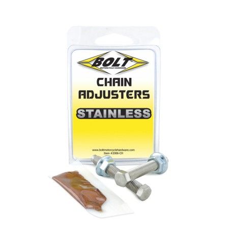 Tuerca tensor de cadena Bolt M8X50MM 2 piezas - motoscamaralweb.com