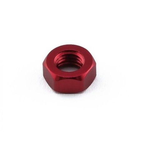 Tuerca plana de Aluminio Pro-Bolt M5 LFN5R Rojo - motoscamaralweb.com