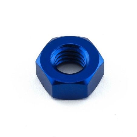 Tuerca plana de Aluminio Pro-Bolt M6 LFN6B Azul - motoscamaralweb.com