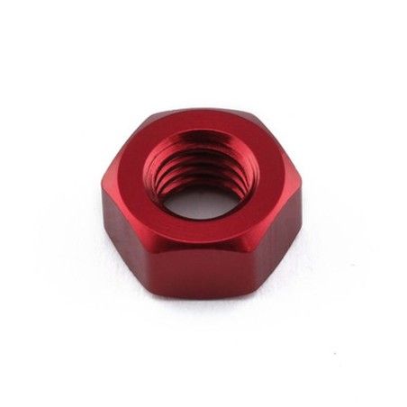 Tuerca plana de Aluminio Pro-Bolt M6 LFN6R Rojo - motoscamaralweb.com