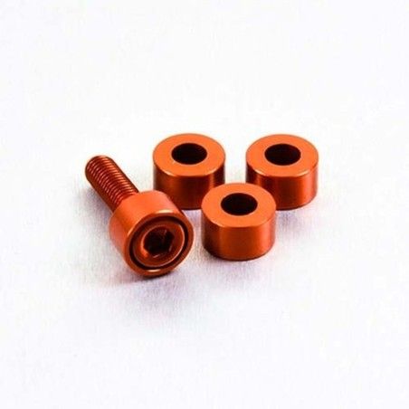 Arandela de Aluminio cilíndrica M6 Pro-Bolt LWACP6O Naranja - motoscamaralweb.com