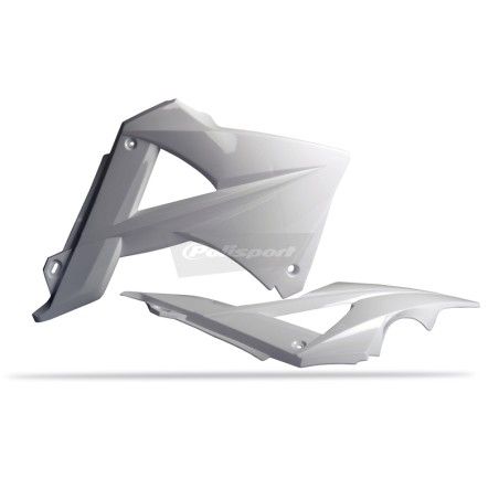 Tapas de radiador POLISPORT blanco Gas Gas - motoscamaralweb.com