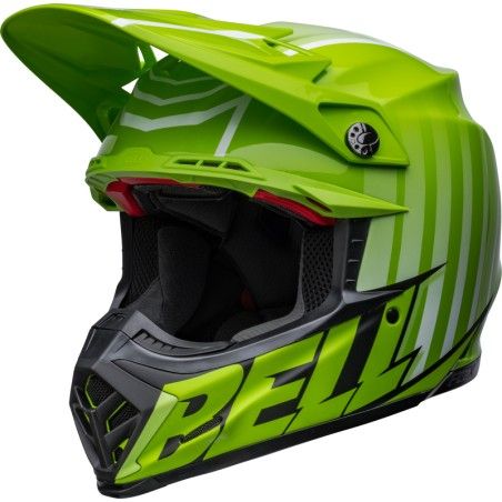 Casco BELL MOTO-9S FLEX SPRINT Verde. 58-59 / Talla L- motoscamaralweb
