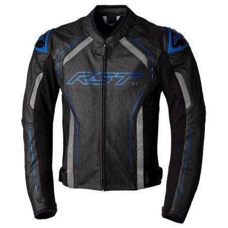 Chaqueta de Piel (Hombre) RST S-1 CE Azul. Talla EU60/3XL - motoscamaralweb.com