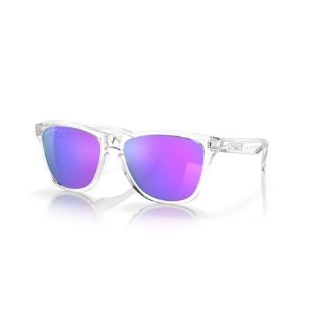 Gafas de sol OAKLEY Frogskins - Lentes Prizm Violet / Montura Polished Clear - motoscamaralweb.com