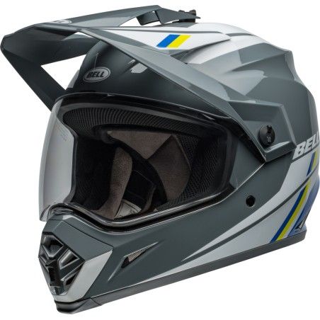 Casco BELL MX-9 Adventure MIPS - Alpine Gloss Gray/Blue- motoscamaralw