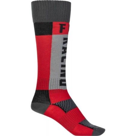Calcetines FLY RACING MX (gruesos) - Rojo / Gris - motoscamaralweb.com