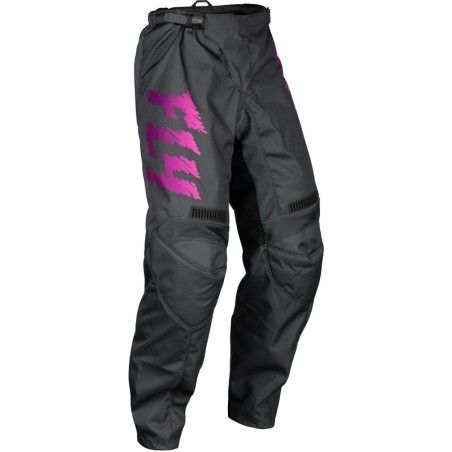 Pantalón infantil FLY RACING F-16 - Gris / Antracita / Rosa - motoscamaralweb.com