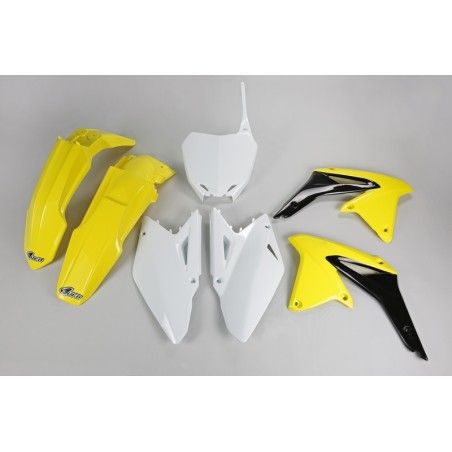 Kit de Plástica UFO OEM Color Yellow / Negro / Blanco Suzuki RM-Z450 - motoscamaralweb.com