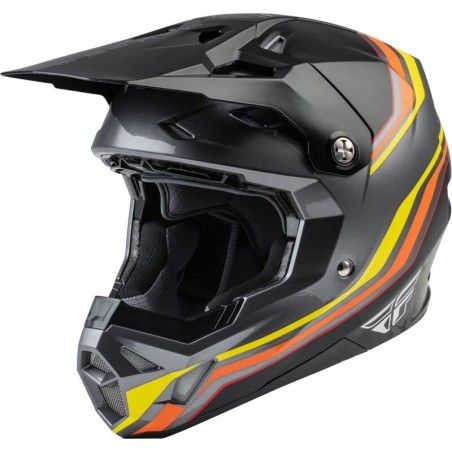 FLY RACING Formula CP S.E. Speeder Helmet Black/Yellow/Red XL- motosca