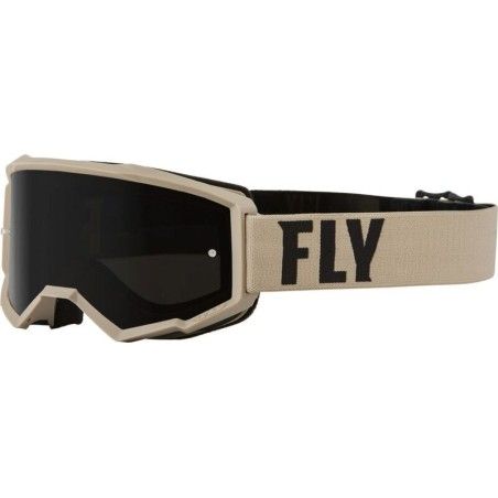 FLY RACING Focus Sand Goggle Khaki/Brown W/ Dark Smoke Lens - motoscamaralweb.com