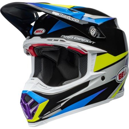 Casco BELL Moto-9S Flex - Pro Circuit 24 Gloss Black/Blue- motoscamara