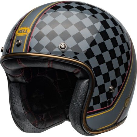 Casco BELL Custom 500 - RSD Wreakers Gloss Black/Gold- motoscamaralweb