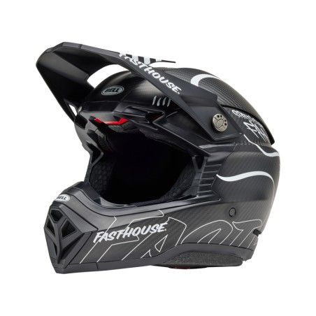 Casco BELL Moto-10 Spherical Mips - Fasthouse Raven Matte Black/White-