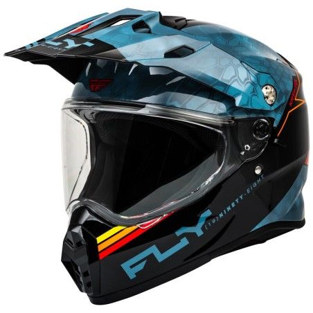 Casco FLY RACING Trekker Kryptek Conceal - Pizarra / Negro / Rojo- mot