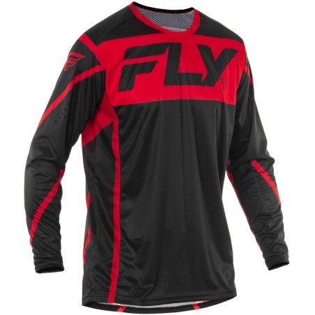 Camiseta FLY RACING Lite - Negro / Rojo - motoscamaralweb.com