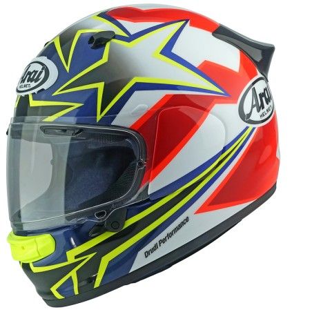 Casco ARAI Quantic Star &amp;amp; Stripes - rojo- motoscamaralweb.com
