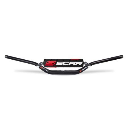 Manillar SCAR X² Stewart/Villopoto Ø28.6mm - Negro / Protector negro - motoscamaralweb.com