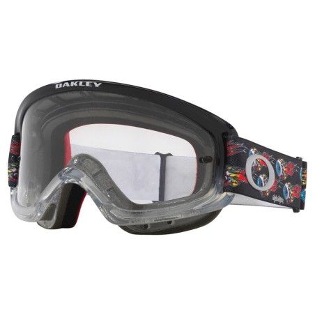 Gafas OAKLEY XS O-Frame 2.0 PRO MX - Troy Lee Designs Series EYEBALLS BLACK Clear - motoscamaralweb.com