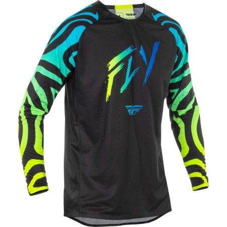 Camiseta FLY RACING Evolution DST S.E. Zen - Negro / Azul / Hi-Vis - motoscamaralweb.com