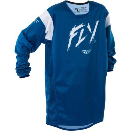 Camiseta infantil FLY RACING Kinetic Stoke - Navy / Blanco - motoscamaralweb.com
