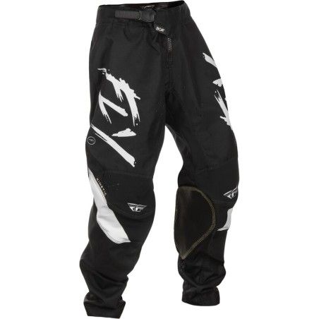 Pantalón infantil FLY RACING Kinetic Stoke - Negro / Blanco - motoscamaralweb.com
