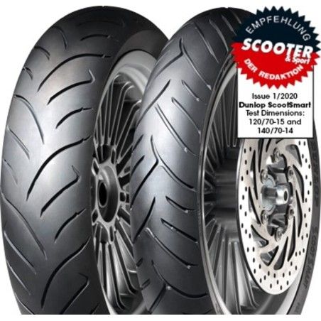 Neumático DUNLOP SCOOTSMART 90/80-16 M/C 51S TL - motoscamaralweb.com