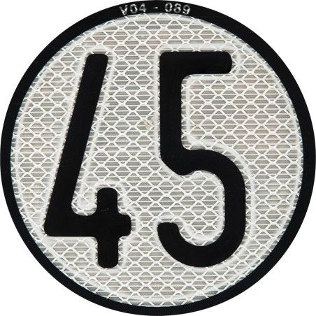 PLACA LIMITE 45 ATV QUAD- motoscamaralweb.com