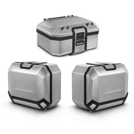 Pack maletas SHAD Terra 120L - Baúl 37L + Maleta derecha 36L + Maleta izquierda 47L - motoscamaralweb.com