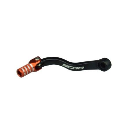 Pedal de cambio SCAR - Negro / Puntera naranja - motoscamaralweb.com