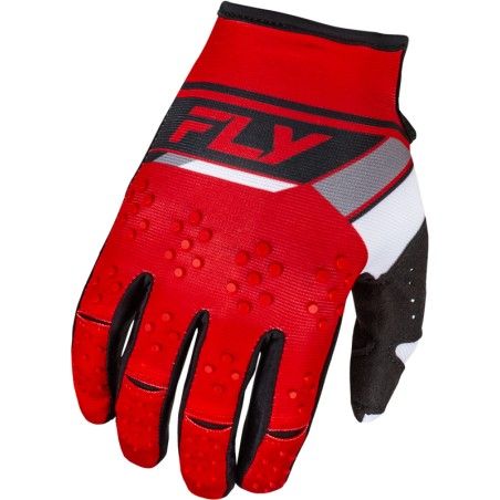 Guantes FLY RACING Kinetic Prix - Rojo / Gris / Blanco - motoscamaralweb.com