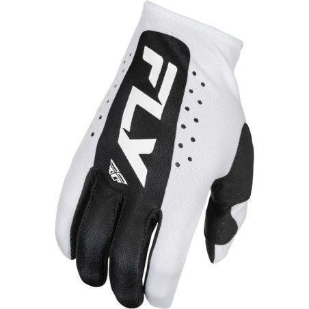 Guantes infantiles FLY RACING Lite - Blanco / Negro - motoscamaralweb.com