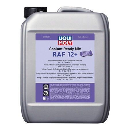 Garrafa de 5L líquido refrigerante anticongelante Liqui Moly Coolant Ready Mix RAF 12+ - motoscamaralweb.com