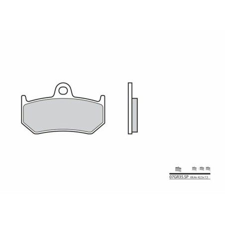 Pastillas de freno sinterizadas Brembo 07GR35SP - motoscamaralweb.com