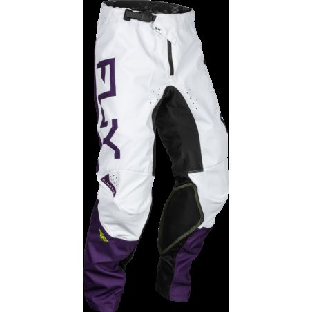 Pantalón FLY RACING Kinetic Reload - Deep Purple / Blanco / Hi-Vis - motoscamaralweb.com