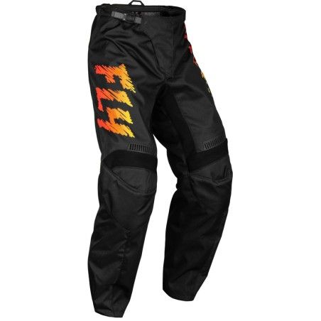 Pantalón infantil FLY RACING F-16 - Negro / Amarillo / Naranja - motoscamaralweb.com